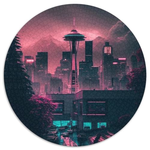Downtown Seattle Puzzle, 1000 Teile, Puzzle für Erwachsene, Weihnachten, Halloween, Ostern, Neujahr, 67,5 x 67,5 cm Downtown Seattle Puzzle, 1000 Teile, Puzzle für Erwachsene, Weihnachten, Halloween, Ostern, Neujahr, 67,5 x 67,5 cm von LiJianXXL
