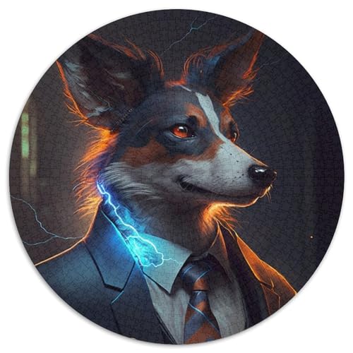 Dschungel-Alpaka-Puzzle, 1000 Teile für Erwachsene, rundes Puzzle, 1000 Teile, Puzzle mit hohem Schwierigkeitsgrad, Gehirn-Teaser für Jugendliche, 67,5 x 67,5 cm von LiJianXXL