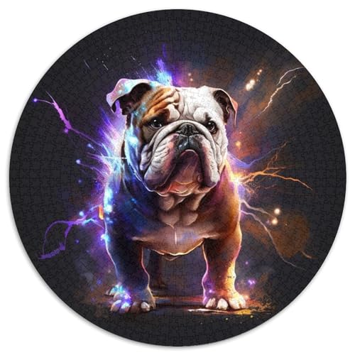 Fantasy-Bulldoggen-Puzzle für Erwachsene, 1000-teiliges Puzzle für Erwachsene, Eltern, Partner, Freunde – ab 14 Jahren, 67,5 x 67,5 cm Fantasy-Bulldoggen-Puzzle für Erwachsene, 1000-teiliges Puzzle für Erwachsene, Eltern, Partner, Freunde – ab 14 Jahren, 67,5 x 67,5 cm von LiJianXXL