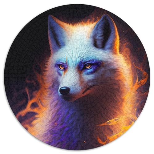 Fantasy Fox Puzzle 1000 Teile Puzzle für Erwachsene Weihnachten, Halloween, Ostern, Neujahr 67,5 x 67,5 cm von LiJianXXL