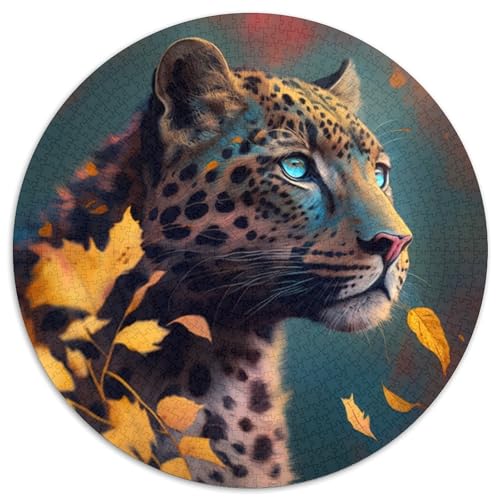 Fantasy Leopard 1000-teiliges Puzzle. 1000-teiliges rundes Puzzle, perfekt für Familienspaß an Weihnachten, Thanksgiving, Geburtstagen und Ostern. 67,5 x 67,5 cm Fantasy Leopard 1000-teiliges Puzzle. 1000-teiliges rundes Puzzle, perfekt für Familienspaß an Weihnachten, Thanksgiving, Geburtstagen und Ostern. 67,5 x 67,5 cm von LiJianXXL