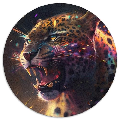 Fantasy-Leoparden-Puzzle 1000 Teile für Erwachsene, 1000 Teile, runde Puzzles für Erwachsene, ideal für Verliebte, perfektes Weihnachts-, Neujahrs-, Valentinstagsgeschenk, 67,5 x 67,5 cm Fantasy-Leoparden-Puzzle 1000 Teile für Erwachsene, 1000 Teile, runde Puzzles für Erwachsene, ideal für Verliebte, perfektes Weihnachts-, Neujahrs-, Valentinstagsgeschenk, 67,5 x 67,5 cm von LiJianXXL