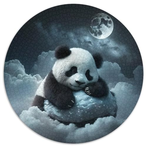 Fantasy Panda Puzzle 1000 Teile, rundes Puzzle 1000 Teile für Erwachsene, kompliziertes Design für Teenager, DIY-Dekor und gehirnfördernder Spaß, 67,5 x 67,5 cm Fantasy Panda Puzzle 1000 Teile, rundes Puzzle 1000 Teile für Erwachsene, kompliziertes Design für Teenager, DIY-Dekor und gehirnfördernder Spaß, 67,5 x 67,5 cm von LiJianXXL