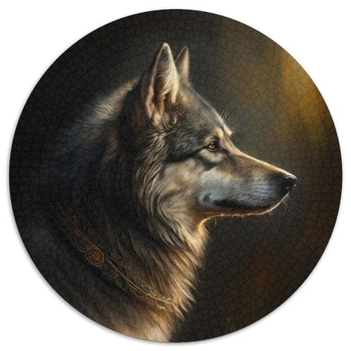 Fantasy-Wolf-Puzzle für Erwachsene, 1000-teiliges, anspruchsvolles Puzzle, Spaß für die ganze Familie, Basteln, perfekt für Geburtstage, Feiertage, 67,5 x 67,5 cm Fantasy-Wolf-Puzzle für Erwachsene, 1000-teiliges, anspruchsvolles Puzzle, Spaß für die ganze Familie, Basteln, perfekt für Geburtstage, Feiertage, 67,5 x 67,5 cm von LiJianXXL