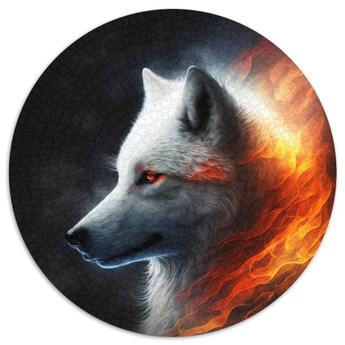 Fantasy-Wolf-Puzzle für Erwachsene, 1000-teiliges Puzzle für Erwachsene, Eltern, Partner, Freunde – ab 14 Jahren, 67,5 x 67,5 cm Fantasy-Wolf-Puzzle für Erwachsene, 1000-teiliges Puzzle für Erwachsene, Eltern, Partner, Freunde – ab 14 Jahren, 67,5 x 67,5 cm von LiJianXXL