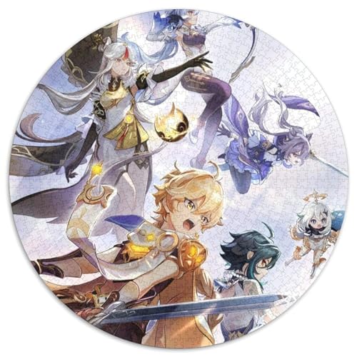 Genshin Impact 1000-teiliges Puzzle. 1000-teiliges rundes Puzzle, perfekt für Familienspaß an Weihnachten, Thanksgiving, Geburtstagen und Ostern. 67,5 x 67,5 cm Genshin Impact 1000-teiliges Puzzle. 1000-teiliges rundes Puzzle, perfekt für Familienspaß an Weihnachten, Thanksgiving, Geburtstagen und Ostern. 67,5 x 67,5 cm von LiJianXXL