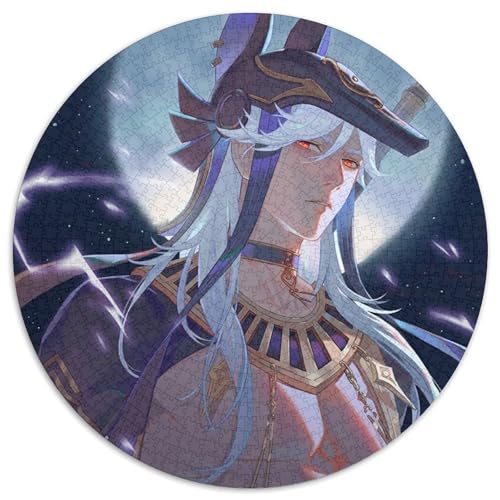 Genshin Impact Cyno Puzzles für 1000 Teile, 1000-teiliges rundes Puzzle, ideal für Liebhaber, perfektes Weihnachts-, Neujahrs-, Valentinstagsgeschenk, 67,5 x 67,5 cm Genshin Impact Cyno Puzzles für 1000 Teile, 1000-teiliges rundes Puzzle, ideal für Liebhaber, perfektes Weihnachts-, Neujahrs-, Valentinstagsgeschenk, 67,5 x 67,5 cm von LiJianXXL