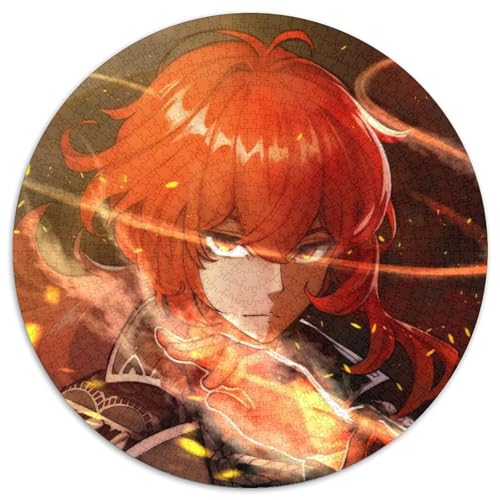 Genshin Impact Diluc Puzzle für Erwachsene, 1000 Teile, rundes Puzzle, Denkspiel, interaktives Familienspiel, geeignet für Kinder ab 14 Jahren, 67,5 x 67,5 cm Genshin Impact Diluc Puzzle für Erwachsene, 1000 Teile, rundes Puzzle, Denkspiel, interaktives Familienspiel, geeignet für Kinder ab 14 Jahren, 67,5 x 67,5 cm von LiJianXXL