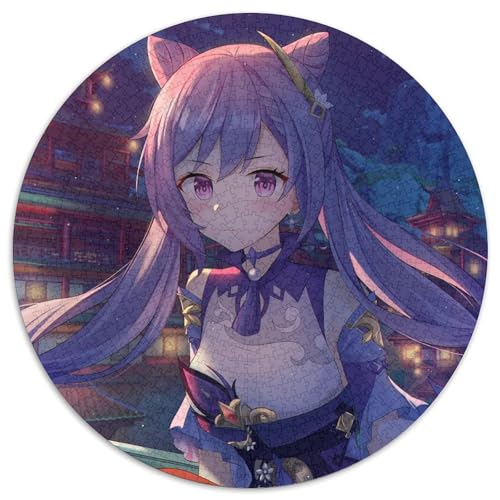 Genshin Impact Keqing Puzzle für Erwachsene, 1000 Teile, rundes Puzzle, Denkspiel, interaktives Familienspiel, geeignet für Kinder ab 14 Jahren, 67,5 x 67,5 cm Genshin Impact Keqing Puzzle für Erwachsene, 1000 Teile, rundes Puzzle, Denkspiel, interaktives Familienspiel, geeignet für Kinder ab 14 Jahren, 67,5 x 67,5 cm von LiJianXXL