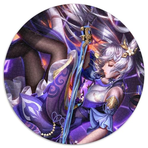 Genshin Impact Keqing Puzzle für Erwachsene, 1000 Teile, rundes Puzzle, Denkspiel, interaktives Familienspiel, geeignet für Kinder ab 14 Jahren, 67,5 x 67,5 cm Genshin Impact Keqing Puzzle für Erwachsene, 1000 Teile, rundes Puzzle, Denkspiel, interaktives Familienspiel, geeignet für Kinder ab 14 Jahren, 67,5 x 67,5 cm von LiJianXXL