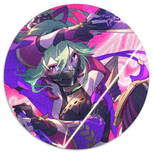 Genshin Impact Kuki Shinobu Puzzle für Erwachsene, 1000 Teile, rundes Puzzle, Denkspiel, interaktives Familienspiel, geeignet für Kinder ab 14 Jahren, 67,5 x 67,5 cm Genshin Impact Kuki Shinobu Puzzle für Erwachsene, 1000 Teile, rundes Puzzle, Denkspiel, interaktives Familienspiel, geeignet für Kinder ab 14 Jahren, 67,5 x 67,5 cm von LiJianXXL