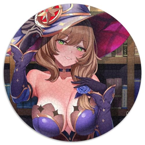 Genshin Impact Lisa Puzzle für Erwachsene, 1000 Teile, rund, 1000 Teile, Schwierigkeitsgrad: Anfänger, ideal als Geburtstags, 67,5 x 67,5 cm Genshin Impact Lisa Puzzle für Erwachsene, 1000 Teile, rund, 1000 Teile, Schwierigkeitsgrad: Anfänger, ideal als Geburtstags, 67,5 x 67,5 cm von LiJianXXL