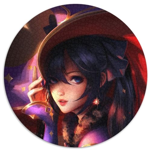 Genshin Impact Mona Puzzle für Erwachsene, 1000 Teile, rundes Puzzle, 1000 Teile, Familienaktivität, Denksportaufgabe, Heimdekoration, 67,5 x 67,5 cm Genshin Impact Mona Puzzle für Erwachsene, 1000 Teile, rundes Puzzle, 1000 Teile, Familienaktivität, Denksportaufgabe, Heimdekoration, 67,5 x 67,5 cm von LiJianXXL