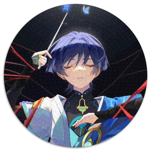 Genshin Impact Puzzle, 1000 Teile, Puzzle für Erwachsene, Weihnachten, Halloween, Ostern, Neujahr, 67,5 x 67,5 cm von LiJianXXL