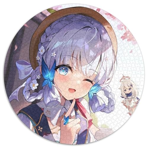 Genshin Impact Puzzle, 1000 Teile, Puzzle für Erwachsene, Weihnachten, Halloween, Ostern, Neujahr, 67,5 x 67,5 cm von LiJianXXL