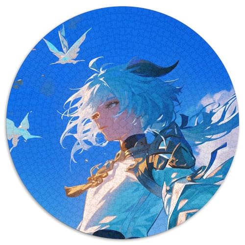 Genshin Impact Puzzle für Erwachsene, 1000 Teile, 1000 Teile, rundes Puzzle, Denkspiel, interaktives Familienspiel, geeignet für Kinder ab 14 Jahren, 67,5 x 67,5 cm Genshin Impact Puzzle für Erwachsene, 1000 Teile, 1000 Teile, rundes Puzzle, Denkspiel, interaktives Familienspiel, geeignet für Kinder ab 14 Jahren, 67,5 x 67,5 cm von LiJianXXL