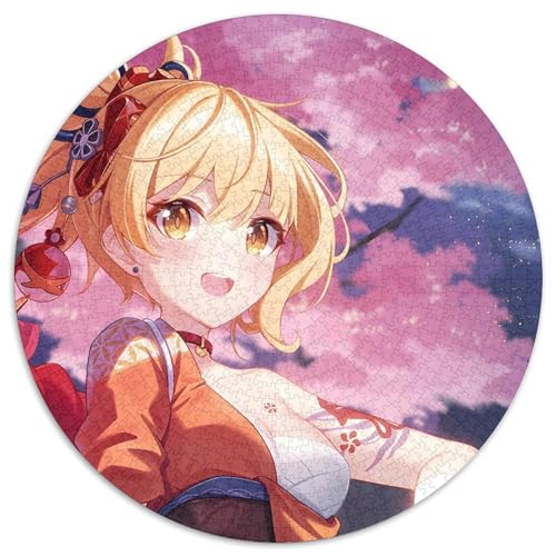 Genshin Impact Puzzle für Erwachsene, 1000 Teile, 1000 Teile, rundes Puzzle, Denkspiel, interaktives Familienspiel, geeignet für Kinder ab 14 Jahren, 67,5 x 67,5 cm Genshin Impact Puzzle für Erwachsene, 1000 Teile, 1000 Teile, rundes Puzzle, Denkspiel, interaktives Familienspiel, geeignet für Kinder ab 14 Jahren, 67,5 x 67,5 cm von LiJianXXL
