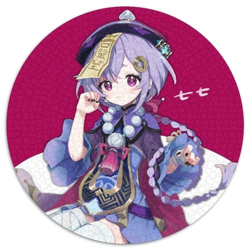 Genshin Impact Qiqi Puzzles 1000 Teile für Erwachsene, rundes Puzzle 1000 Teile, Spielgeschenk für Erwachsene, interaktives Familienspiel, Gehirn-Herausforderungsgeschenk, 67,5 x 67,5 cm Genshin Impact Qiqi Puzzles 1000 Teile für Erwachsene, rundes Puzzle 1000 Teile, Spielgeschenk für Erwachsene, interaktives Familienspiel, Gehirn-Herausforderungsgeschenk, 67,5 x 67,5 cm von LiJianXXL