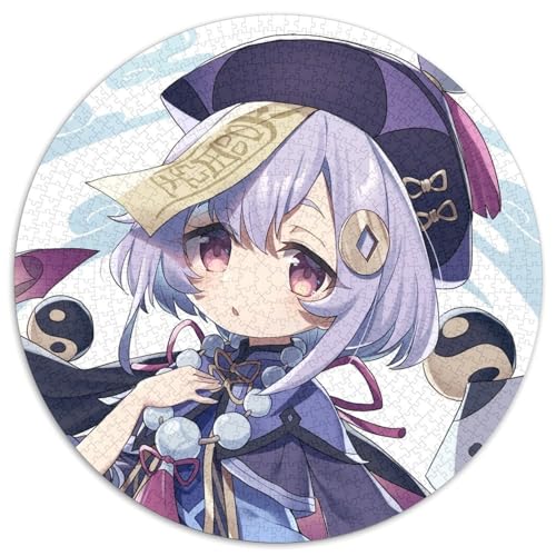 Genshin Impact Qiqi Puzzles für Erwachsene, 1000 Teile, 1000 Teile, rundes Puzzle, Denkspiel, interaktives Familienspiel, geeignet für Kinder ab 14 Jahren, 67,5 x 67,5 cm Genshin Impact Qiqi Puzzles für Erwachsene, 1000 Teile, 1000 Teile, rundes Puzzle, Denkspiel, interaktives Familienspiel, geeignet für Kinder ab 14 Jahren, 67,5 x 67,5 cm von LiJianXXL