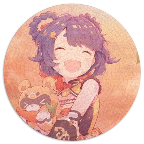 Genshin Impact Xiangling Puzzle für Erwachsene, 1000 Teile, rund, 1000 Teile, Schwierigkeitsgrad: Anfänger, ideal als Geburtstags, 67,5 x 67,5 cm Genshin Impact Xiangling Puzzle für Erwachsene, 1000 Teile, rund, 1000 Teile, Schwierigkeitsgrad: Anfänger, ideal als Geburtstags, 67,5 x 67,5 cm von LiJianXXL