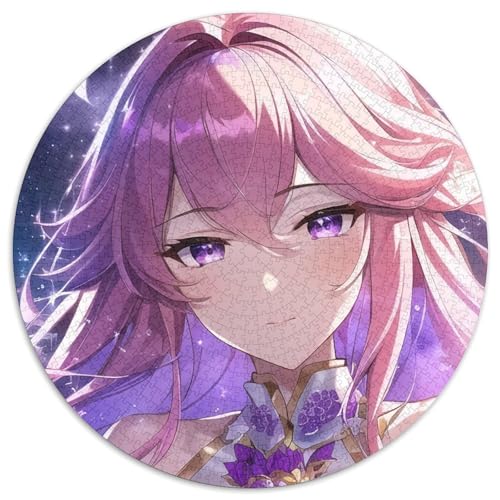 Genshin Impact Yae Miko Puzzle 1000 Teile, rundes Puzzle 1000 Teile für Erwachsene, kompliziertes Design für Teenager, DIY-Dekor und gehirnfördernder Spaß, 67,5 x 67,5 cm Genshin Impact Yae Miko Puzzle 1000 Teile, rundes Puzzle 1000 Teile für Erwachsene, kompliziertes Design für Teenager, DIY-Dekor und gehirnfördernder Spaß, 67,5 x 67,5 cm von LiJianXXL