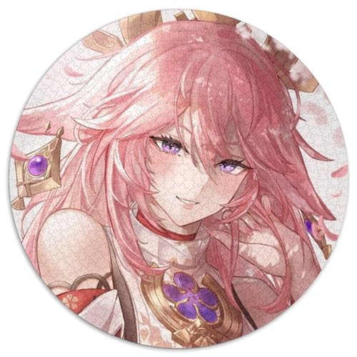 Genshin Impact Yae Miko Puzzle für Erwachsene, 1000-teiliges, anspruchsvolles Puzzle, Spaß für die ganze Familie, Basteln, perfekt für Geburtstage, Feiertage, 67,5 x 67,5 cm Genshin Impact Yae Miko Puzzle für Erwachsene, 1000-teiliges, anspruchsvolles Puzzle, Spaß für die ganze Familie, Basteln, perfekt für Geburtstage, Feiertage, 67,5 x 67,5 cm von LiJianXXL
