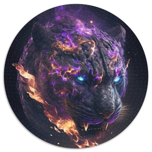 Leoparden-Puzzle 1000 Teile für Erwachsene, rundes Puzzle 1000 Teile, hochschwieriges Denkspiel für Jugendliche, 67,5 x 67,5 cm Leoparden-Puzzle 1000 Teile für Erwachsene, rundes Puzzle 1000 Teile, hochschwieriges Denkspiel für Jugendliche, 67,5 x 67,5 cm von LiJianXXL