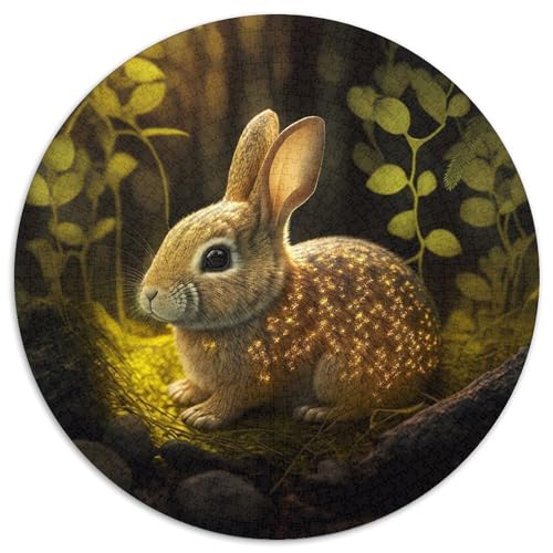 Niedliches Baby-Häschen-Puzzle für Erwachsene, 1000 Teile, rundes Puzzle, Denkspiel, interaktives Familienspiel, geeignet für Kinder ab 14 Jahren, 67,5 x 67,5 cm Niedliches Baby-Häschen-Puzzle für Erwachsene, 1000 Teile, rundes Puzzle, Denkspiel, interaktives Familienspiel, geeignet für Kinder ab 14 Jahren, 67,5 x 67,5 cm von LiJianXXL