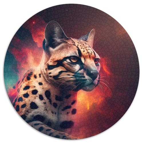 Ocelot Nebula 1000-teiliges Puzzle, rund, 1000 Teile, für Erwachsene, perfekt für Heimdekoration, Geburtstage, Feiertage und Geschenke, 67,5 x 67,5 cm Ocelot Nebula 1000-teiliges Puzzle, rund, 1000 Teile, für Erwachsene, perfekt für Heimdekoration, Geburtstage, Feiertage und Geschenke, 67,5 x 67,5 cm von LiJianXXL