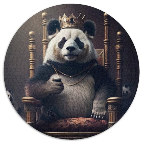 Panda-Puzzle für Erwachsene, 1000 Teile, rundes Puzzle, Denkspiel, interaktives Familienspiel, geeignet für Kinder ab 14 Jahren, 67,5 x 67,5 cm Panda-Puzzle für Erwachsene, 1000 Teile, rundes Puzzle, Denkspiel, interaktives Familienspiel, geeignet für Kinder ab 14 Jahren, 67,5 x 67,5 cm von LiJianXXL