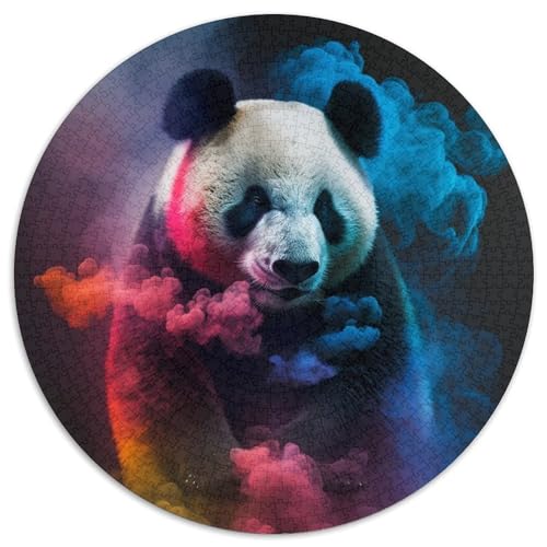 Panda-Puzzle für Erwachsene, 1000 Teile, rundes Puzzle, Denkspiel, interaktives Familienspiel, geeignet für Kinder ab 14 Jahren, 67,5 x 67,5 cm Panda-Puzzle für Erwachsene, 1000 Teile, rundes Puzzle, Denkspiel, interaktives Familienspiel, geeignet für Kinder ab 14 Jahren, 67,5 x 67,5 cm von LiJianXXL