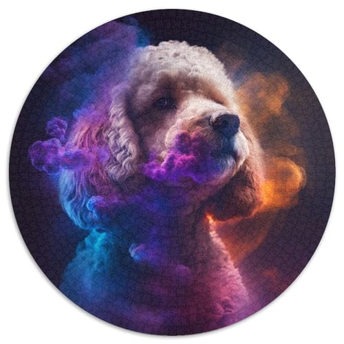 Pudel-Nebel-Puzzle für Erwachsene, 1000-teiliges Puzzle für Erwachsene, Eltern, Partner, Freunde – ab 14 Jahren, 67,5 x 67,5 cm Pudel-Nebel-Puzzle für Erwachsene, 1000-teiliges Puzzle für Erwachsene, Eltern, Partner, Freunde – ab 14 Jahren, 67,5 x 67,5 cm von LiJianXXL