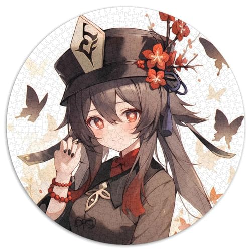Puzzle für Erwachsene, 1000 Teile, Genshin Impact, runde Puzzles für 1000 Teile, Geburtstagsgeschenkidee, anspruchsvolles Denkspiel, 67,5 x 67,5 cm Puzzle für Erwachsene, 1000 Teile, Genshin Impact, runde Puzzles für 1000 Teile, Geburtstagsgeschenkidee, anspruchsvolles Denkspiel, 67,5 x 67,5 cm von LiJianXXL
