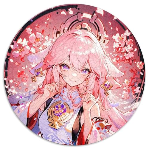 Puzzle für Erwachsene, 1000 Teile, Genshin Impact, runde Puzzles für 1000 Teile, Geburtstagsgeschenkidee, anspruchsvolles Denkspiel, 67,5 x 67,5 cm Puzzle für Erwachsene, 1000 Teile, Genshin Impact, runde Puzzles für 1000 Teile, Geburtstagsgeschenkidee, anspruchsvolles Denkspiel, 67,5 x 67,5 cm von LiJianXXL