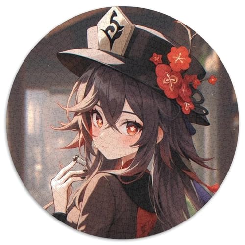 Puzzle für Erwachsene, 1000 Teile, Genshin Impact, runde Puzzles für 1000 Teile, Geburtstagsgeschenkidee, anspruchsvolles Denkspiel, 67,5 x 67,5 cm Puzzle für Erwachsene, 1000 Teile, Genshin Impact, runde Puzzles für 1000 Teile, Geburtstagsgeschenkidee, anspruchsvolles Denkspiel, 67,5 x 67,5 cm von LiJianXXL