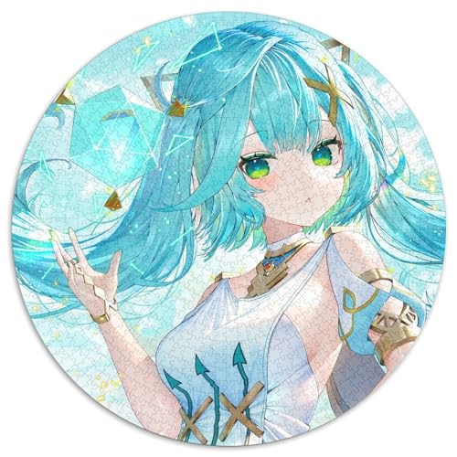 Puzzle für Erwachsene, 1000 Teile, Genshin Impact Faruzan, runde Puzzles für 1000 Teile, Geburtstagsgeschenkidee, anspruchsvolles Denkspiel, 67,5 x 67,5 cm Puzzle für Erwachsene, 1000 Teile, Genshin Impact Faruzan, runde Puzzles für 1000 Teile, Geburtstagsgeschenkidee, anspruchsvolles Denkspiel, 67,5 x 67,5 cm von LiJianXXL