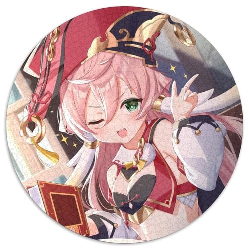 Puzzle für Erwachsene, 1000 Teile, Genshin Impact Yan Fei, runde Puzzles für 1000 Teile, Geburtstagsgeschenkidee, anspruchsvolles Denkspiel, 67,5 x 67,5 cm Puzzle für Erwachsene, 1000 Teile, Genshin Impact Yan Fei, runde Puzzles für 1000 Teile, Geburtstagsgeschenkidee, anspruchsvolles Denkspiel, 67,5 x 67,5 cm von LiJianXXL