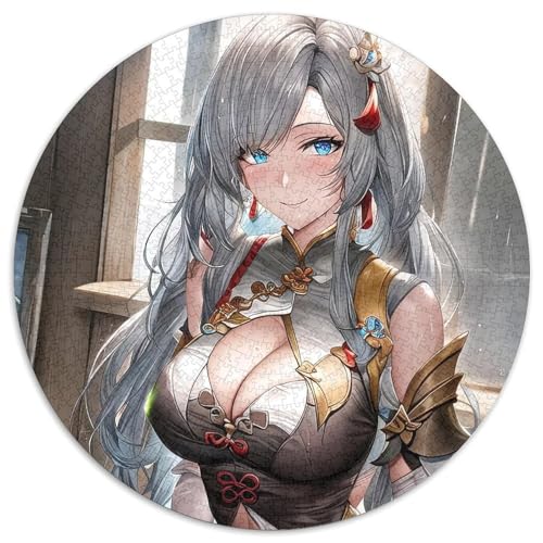 Puzzle für Erwachsene, 1000 Teile Genshin Impact Shenhe Puzzles, anspruchsvolles Denkspiel für Teenager, Spaß für den Familienspieleabend, 67,5 x 67,5 cm Puzzle für Erwachsene, 1000 Teile Genshin Impact Shenhe Puzzles, anspruchsvolles Denkspiel für Teenager, Spaß für den Familienspieleabend, 67,5 x 67,5 cm von LiJianXXL