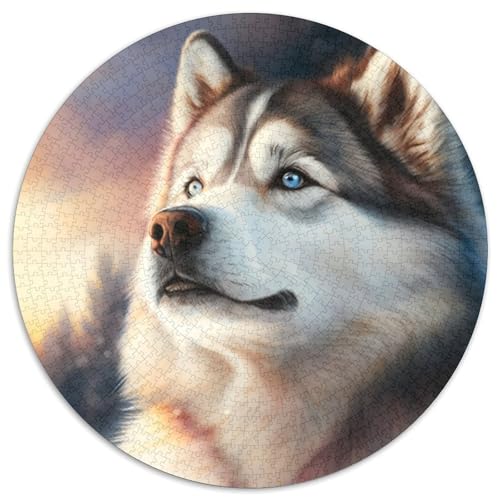 Puzzle für Erwachsene, 1000-teiliges Husky-Puzzle, anspruchsvolles Denkspiel für Teenager, Spaß für den Familienspieleabend, 67,5 x 67,5 cm Puzzle für Erwachsene, 1000-teiliges Husky-Puzzle, anspruchsvolles Denkspiel für Teenager, Spaß für den Familienspieleabend, 67,5 x 67,5 cm von LiJianXXL