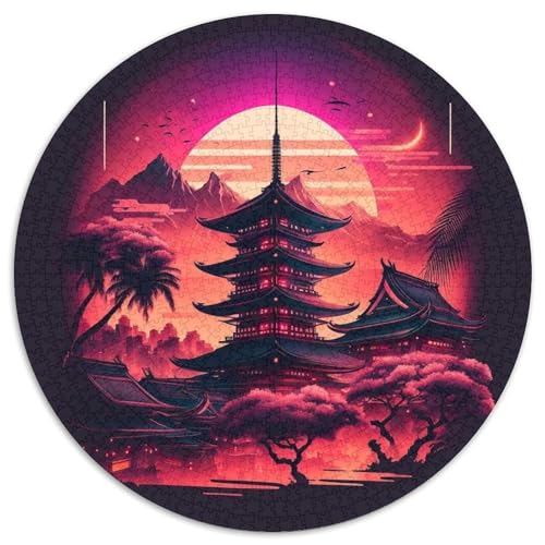 Puzzle für Erwachsene, 1000-teiliges Pagoden-Sommersonnenuntergang-Puzzle, anspruchsvolles Denkspiel für Teenager, Spaß für den Familienspieleabend, 67,5 x 67,5 cm Puzzle für Erwachsene, 1000-teiliges Pagoden-Sommersonnenuntergang-Puzzle, anspruchsvolles Denkspiel für Teenager, Spaß für den Familienspieleabend, 67,5 x 67,5 cm von LiJianXXL