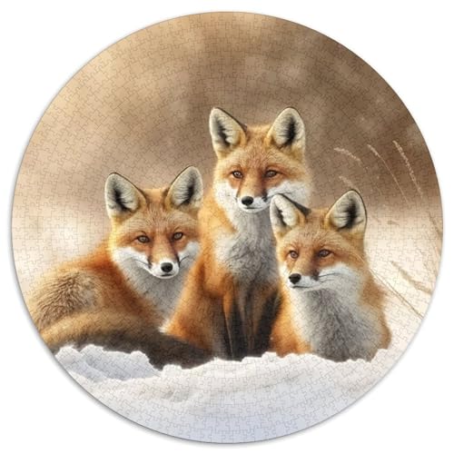 Puzzle für Erwachsene 1000 Teile Fantasy Fox 1000-teiliges rundes Puzzle Interaktives Familienspiel, Geeignet für Kinder ab 14 Jahren, 67,5 x 67,5 cm Puzzle für Erwachsene 1000 Teile Fantasy Fox 1000-teiliges rundes Puzzle Interaktives Familienspiel, Geeignet für Kinder ab 14 Jahren, 67,5 x 67,5 cm von LiJianXXL