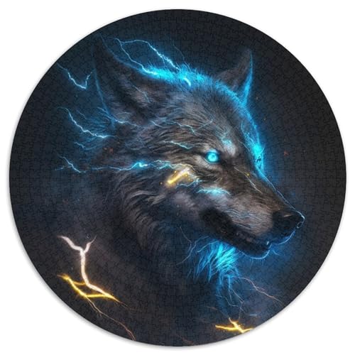 Puzzle für Erwachsene 1000 Teile Fantasy Wolf 1000-teiliges rundes Puzzle Interaktives Familienspiel, Geeignet für Kinder ab 14 Jahren, 67,5 x 67,5 cm Puzzle für Erwachsene 1000 Teile Fantasy Wolf 1000-teiliges rundes Puzzle Interaktives Familienspiel, Geeignet für Kinder ab 14 Jahren, 67,5 x 67,5 cm von LiJianXXL