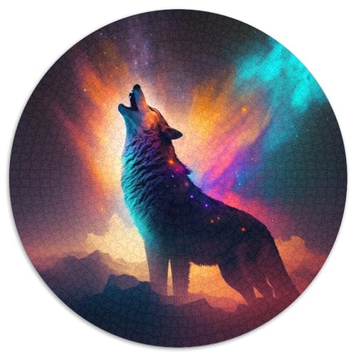 Puzzle für Erwachsene 1000 Teile Fantasy Wolf 1000-teiliges rundes Puzzle Interaktives Familienspiel, Geeignet für Kinder ab 14 Jahren, 67,5 x 67,5 cm Puzzle für Erwachsene 1000 Teile Fantasy Wolf 1000-teiliges rundes Puzzle Interaktives Familienspiel, Geeignet für Kinder ab 14 Jahren, 67,5 x 67,5 cm von LiJianXXL
