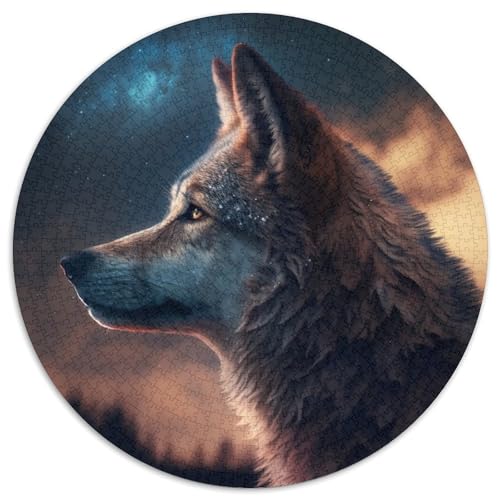 Puzzle für Erwachsene 1000 Teile Fantasy Wolf 1000-teiliges rundes Puzzle Interaktives Familienspiel, Geeignet für Kinder ab 14 Jahren, 67,5 x 67,5 cm Puzzle für Erwachsene 1000 Teile Fantasy Wolf 1000-teiliges rundes Puzzle Interaktives Familienspiel, Geeignet für Kinder ab 14 Jahren, 67,5 x 67,5 cm von LiJianXXL