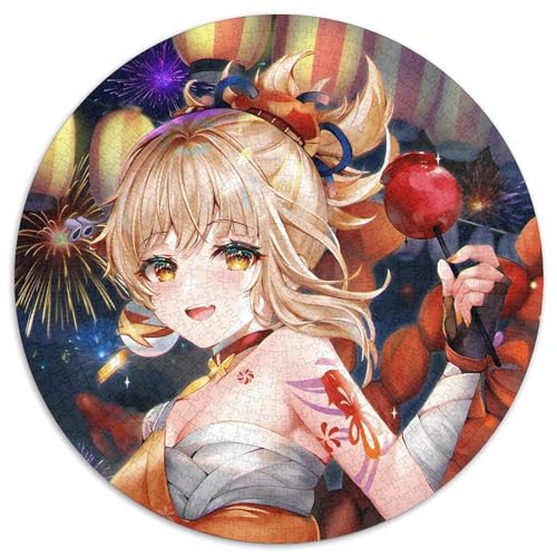Puzzle für Erwachsene mit 1000 Teilen, Genshin Impact, 1000-teiliges Rundpuzzle, interaktives Familienspiel, geeignet für Kinder ab 14 Jahren, 67,5 x 67,5 cm Puzzle für Erwachsene mit 1000 Teilen, Genshin Impact, 1000-teiliges Rundpuzzle, interaktives Familienspiel, geeignet für Kinder ab 14 Jahren, 67,5 x 67,5 cm von LiJianXXL