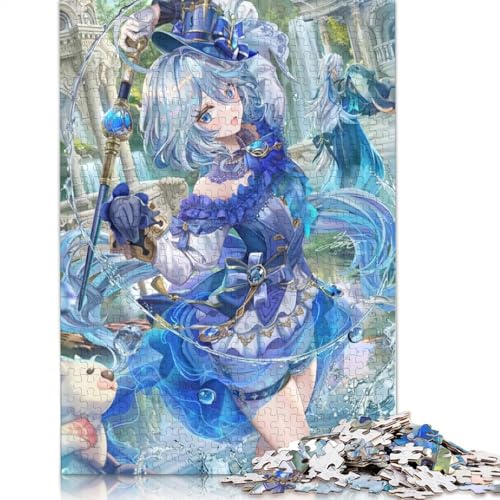 Puzzle für Erwachsene und Kinder, 1000 Teile, Genshin Impact Puzzle, Holzpuzzle, Heimdekorationspuzzle (Größe 75 x 50 cm) von LiJianXXL
