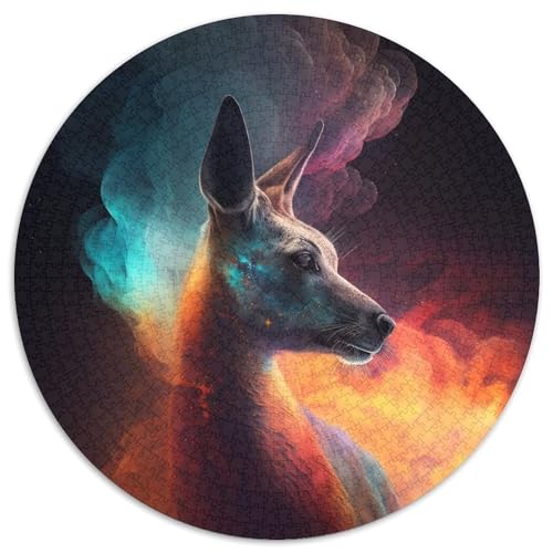 Puzzle mit 1000 Teilen für Erwachsene, Känguru-Nebel, runde Puzzles mit 1000 Teilen für Erwachsene, Denksportaufgabe und Heimdekoration, 67,5 x 67,5 cm Puzzle mit 1000 Teilen für Erwachsene, Känguru-Nebel, runde Puzzles mit 1000 Teilen für Erwachsene, Denksportaufgabe und Heimdekoration, 67,5 x 67,5 cm von LiJianXXL