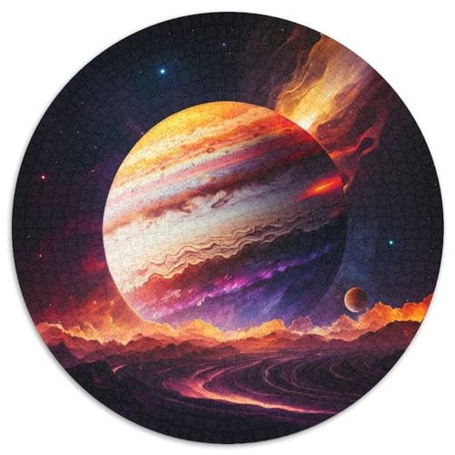 Universum Jupiter Puzzle für Erwachsene, 1000 Teile, rund, 1000 Teile, Schwierigkeitsgrad: Anfänger, ideal als Geburtstags, 67,5 x 67,5 cm Universum Jupiter Puzzle für Erwachsene, 1000 Teile, rund, 1000 Teile, Schwierigkeitsgrad: Anfänger, ideal als Geburtstags, 67,5 x 67,5 cm von LiJianXXL