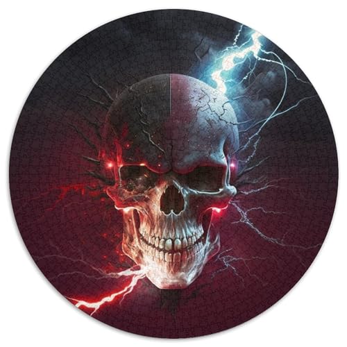 Wunderschönes Totenkopf-Puzzle 1000 Teile für Erwachsene, rundes Puzzle 1000 Teile, hochschwieriges Denkspiel für Teenager, 67,5 x 67,5 cm Wunderschönes Totenkopf-Puzzle 1000 Teile für Erwachsene, rundes Puzzle 1000 Teile, hochschwieriges Denkspiel für Teenager, 67,5 x 67,5 cm von LiJianXXL