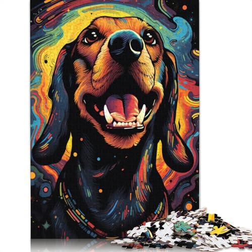 1000 Teile Puzzle für Erwachsene, Geschenke für Dackel-Hundepuzzle für Erwachsene, Holzpuzzle, Lernspiel für Erwachsene und Kinder, 75 x 50 cm 1000 Teile Puzzle für Erwachsene, Geschenke für Dackel-Hundepuzzle für Erwachsene, Holzpuzzle, Lernspiel für Erwachsene und Kinder, 75 x 50 cm von LiJianXXO